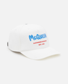 Alexander Mcqueen Branded Graffiti Baseball Cap In White
