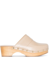 AEYDE BIBI 55MM LEATHER CLOGS