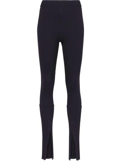 Proenza Schouler Split-cuffs Leggings In Black