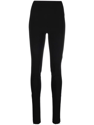 Nina Ricci High-rise Fitted Trousers In Black