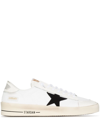 Golden Goose Stardan 10283 Logo-embossed Leather And Mesh Low-top Trainers In Weiss
