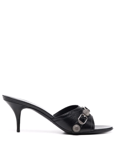 Balenciaga Arena 85mm Open-toe Sandals In Schwarz