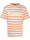 Etudes Studio Orange Striped Wonder T-shirt In Orange