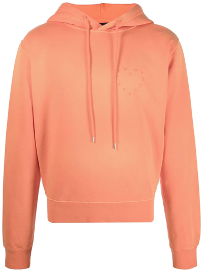 Etudes Studio Logo Organic Cotton Hoodie In Orange