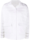 Fabiana Filippi Pointed-collar Padded Jacket In White