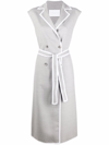 Fabiana Filippi Sleeveless Double-breasted Coat In Grau