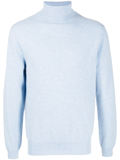 N•peal The Trafalgar Roll Neck Sweatshirt In Blau