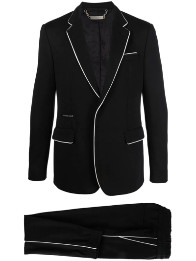 Philipp Plein Single-breasted Trouser Suit In Black