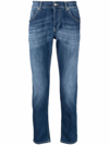Dondup Mius Low-rise Slim-fit Jeans In Blau