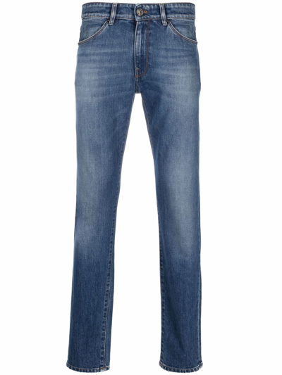 Pt Torino Straight-leg Slim-cut Jeans In Denim
