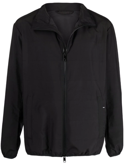 Armani Exchange Zipped Blouson Jacket In Multi
