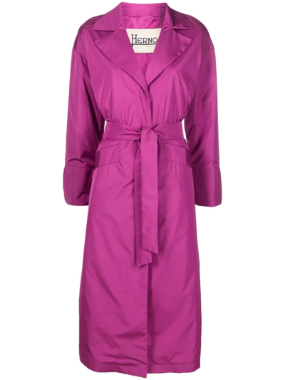 HERNO BELTED TRENCH COAT