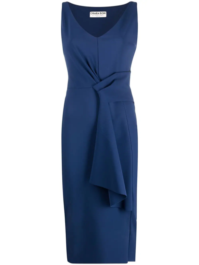 Le Petite Robe Di Chiara Boni Toko Tie-waist Sleeveless Dress In Blau