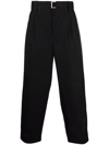 Sacai Straight-leg Tailored Trousers In Schwarz