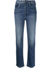 MOTHER TOMCAT ANKLE-CUT SLIM JEANS