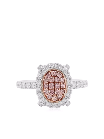 Hyt Jewelry Platinum Argyle Pink Diamond Engagement Ring In Silber