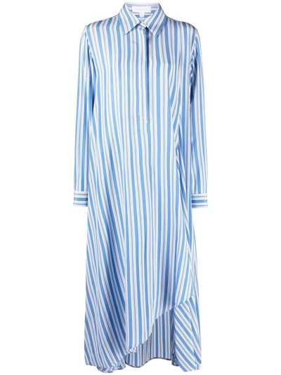 michael kors striped shirt dress Michael Kors Striped Cotton-Poplin Shirtdress