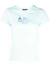 Apc T-shirt With Gradient Logo In Grün