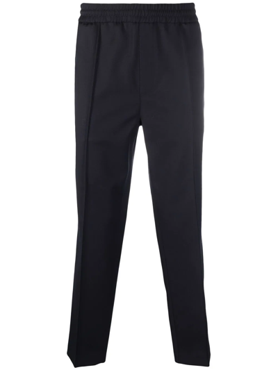Apc Pieter Straight-leg Tailored Trousers In Blue