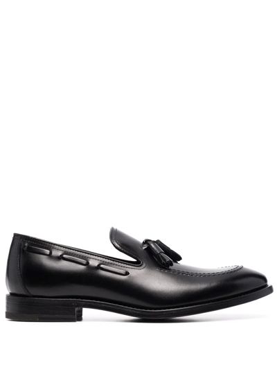 Henderson Baracco Tassel-embellished Round-toe Loafers In Black