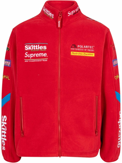 Supreme X Skittles X Polartec Jacket In Rot