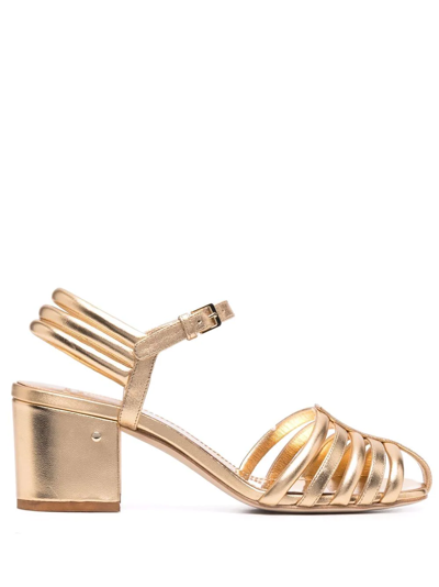 Laurence Dacade Catalina 60mm Strappy Sandals In Gold