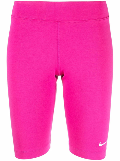 Nike Logo-print Shorts In Rosa