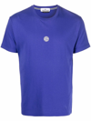 Stone Island Solar Eclipse Blue Printed Cotton T-shirt