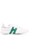 Hogan Leather 3r Low-top Sneakers With Rubber Sole In White