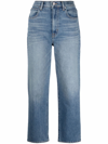 Slvrlake Cropped Denim Jeans In Blau