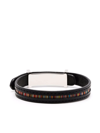 PAUL SMITH ARTIST-STRIPE LEATHE BRACELET