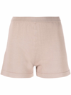 FEDERICA TOSI HIGH-WAISTED KNIT SHORTS