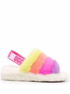 UGG FLUFF YEAH SHEEPSKIN SLIDES