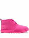Ugg Neumel Womens Suede Shearling Casual Boots In Rosa