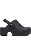 XOCOI DEBOSSED-LOGO SLINGBACK CLOGS