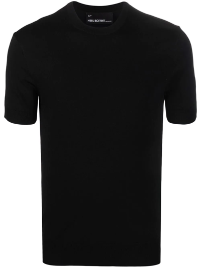 Neil Barrett Short-sleeve Round-neck T-shirt In Black