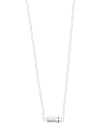 Le Gramme 10g Segment Necklace In Silber