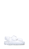 Miu Miu Logo-embroidered Terry-cloth Sandals