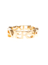 VERSACE GOLD COLORED METAL LOGO RING