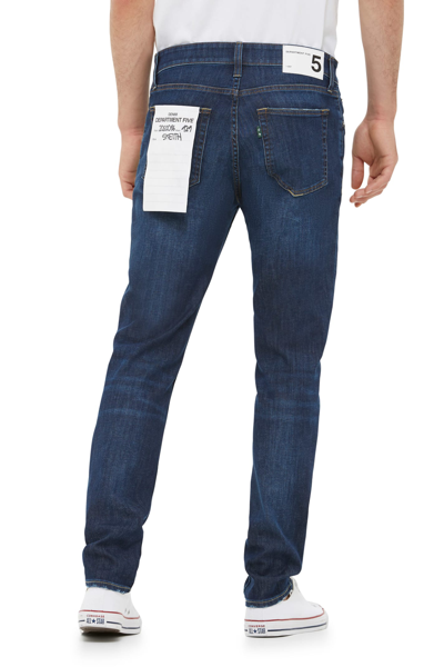 Department Five Drake Super Slim Fit Cropped-leg Jeans In Blu