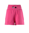 Chiara Ferragni Fuchsia Cotton Eye Star Shorts In Fucsia