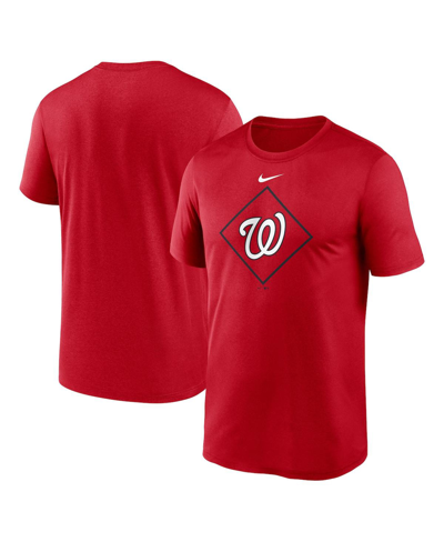 Nike Men's  Red Washington Nationals Legend Icon Performance T-shirt
