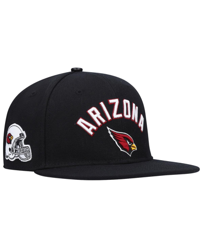 Pro Standard Men's  Black Arizona Cardinals Stacked Snapback Hat