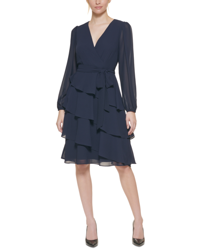 jessica howard asymmetrical tiered dress Buy Jessica Howard Petite Asymmetrical Tiered Shift Dress, Cobalt Online
