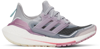 ADIDAS ORIGINALS GREY & PINK ULTRABOOST 21 COLD.DRY SNEAKERS
