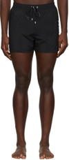 BALMAIN BLACK LOGO SWIM SHORTS