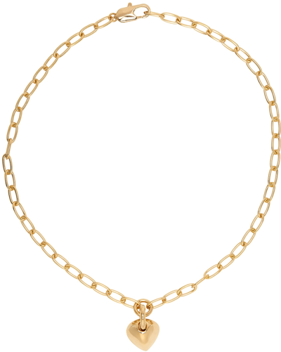 Laura Lombardi Gold Caterina Pendant Necklace In Brass