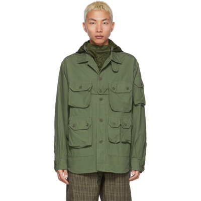 Engineered Garments Buttoned-up Shirt Jacket In Green