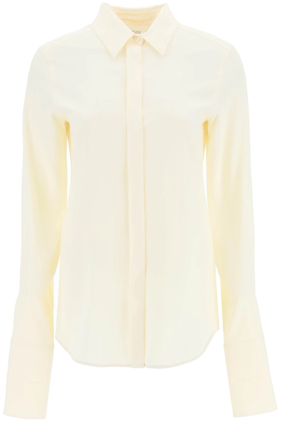 Sportmax Beige Button-up Shirt In White