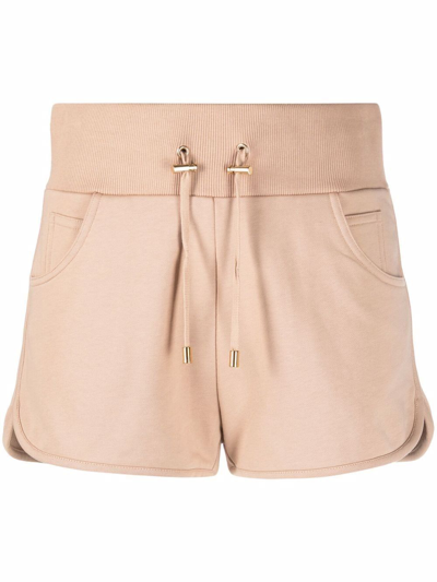 Balmain Beige 'b' French Terry Shorts